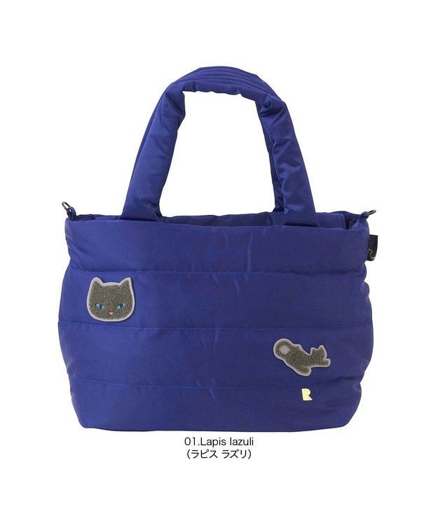ROOTOTE 9065【ネコアップリケ付き】/ LT.フェザールーデリ.キャット-21 01：ラピスラズリ
