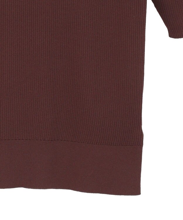 YECCA VECCA 5分袖リブニット Brown
