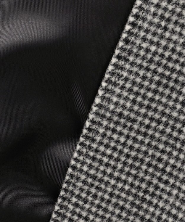 J.PRESS LADIES S チェックビーバー Pコート ブラックチェック系