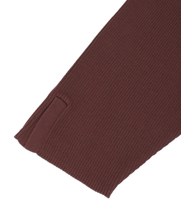 YECCA VECCA 5分袖リブニット Brown