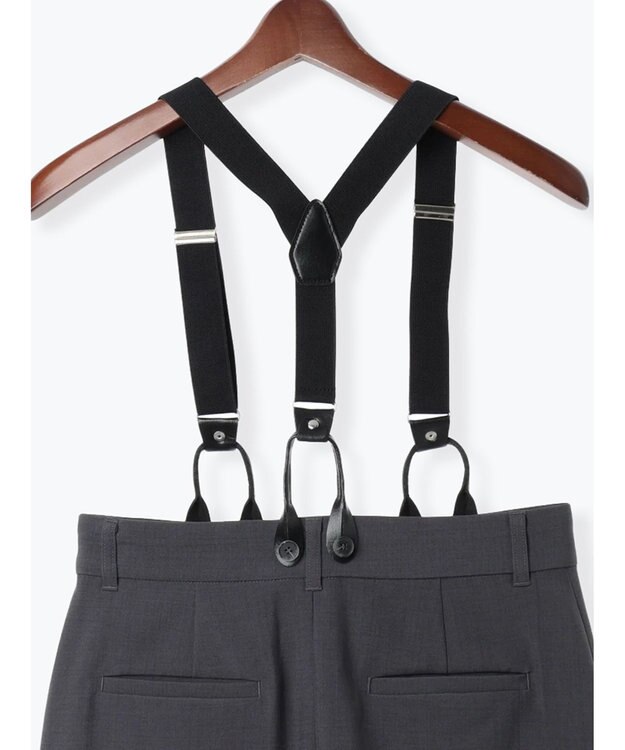 Te chichi サスペンダータイトスカート グレー