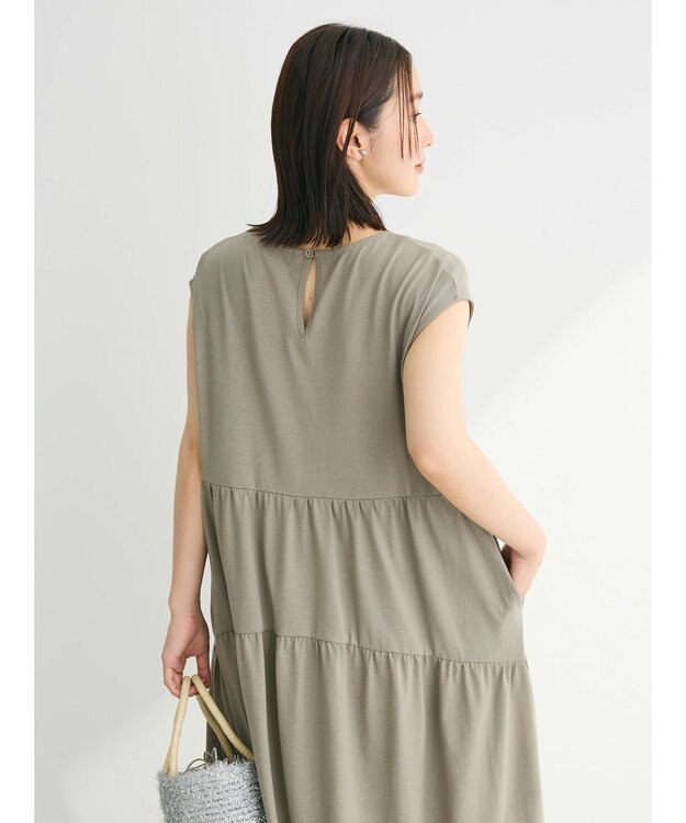 Green Parks ・ＳＵＧＡＲ　ＳＰＯＯＮ【ＣＯＯＬ】フレンチキリカエワンピ Gray Beige