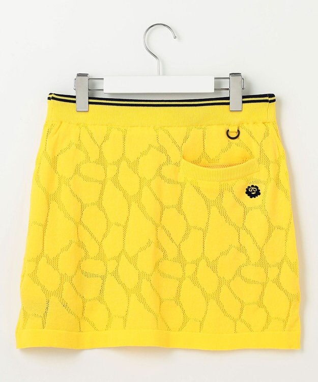 PW CIRCULUS 【WOMEN】ジラフメッシュ スカート ゴルフウェア レディース イエロー系