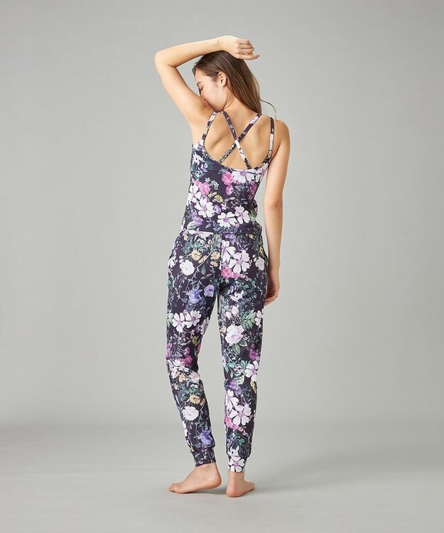 Chacott Chacott BALANCE ローズガーデンプリントパンツ ブラックプリント