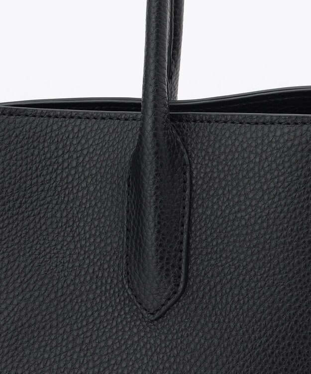 ICB 【先行予約・A4サイズ収納可】ラウンドボストントート ブラック