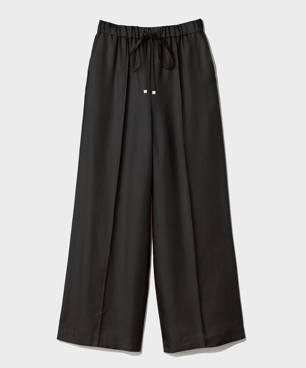 GRACE CONTINENTAL シルクツイルイージーパンツ ブラック