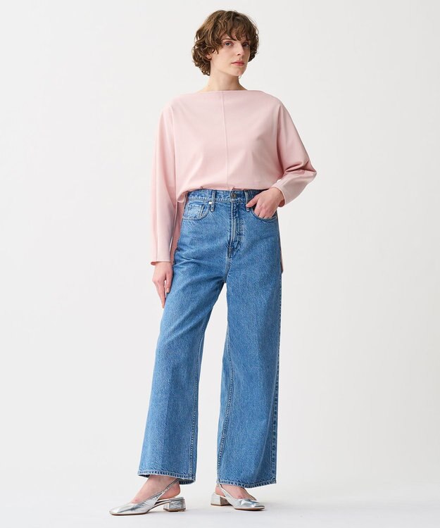 uncrave ダブルフェイスジャージー ドルマンスリーブトップス ピンク