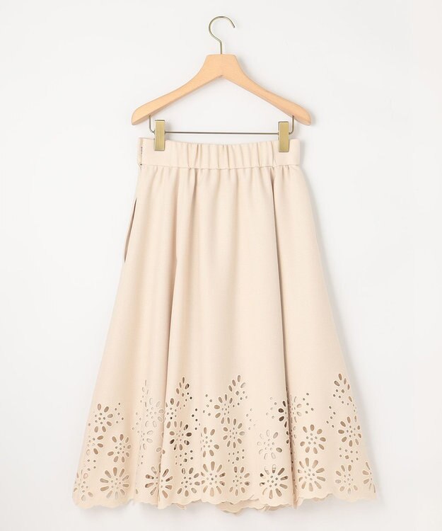 組曲 L ウォームレース スカート ベージュ系