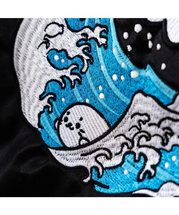 Mother garden しろたん 波乗り スカジャン 《M / L》 ユニセックス ブラック