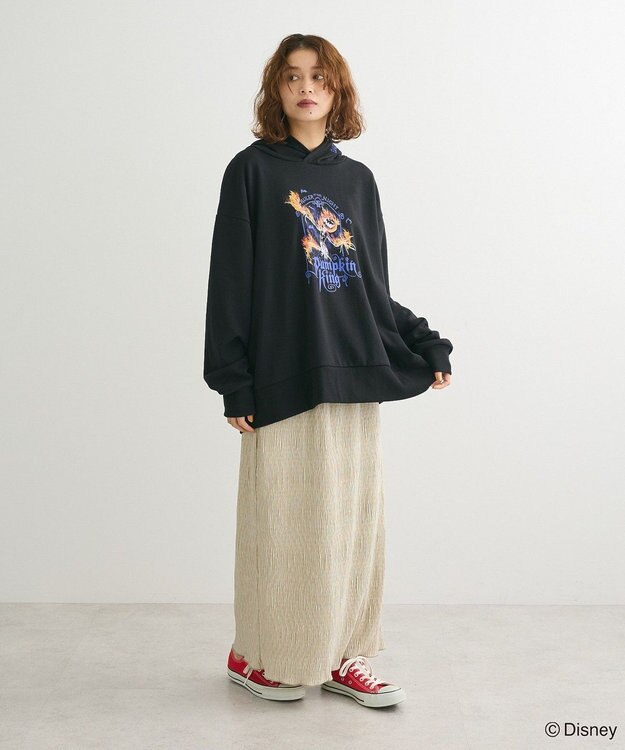 Green Parks ナイトメア／グラフィックプリントパーカー Black