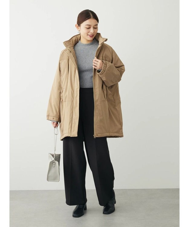 Green Parks あったか中綿コート Beige