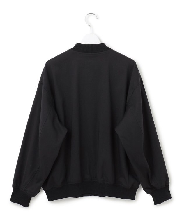 23区 【洗える】テンセルナイロンストレッチ MA-1 ブルゾン ブラック系