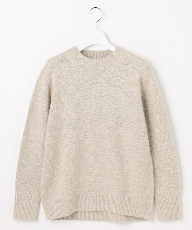 J.PRESS LADIES MIX COLOR クルーネック ニット ベージュミックス系