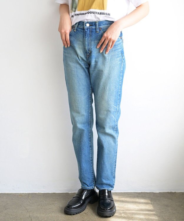caqu modern tapered 腰回りユッタリ テーパードシルエットデニム 3years