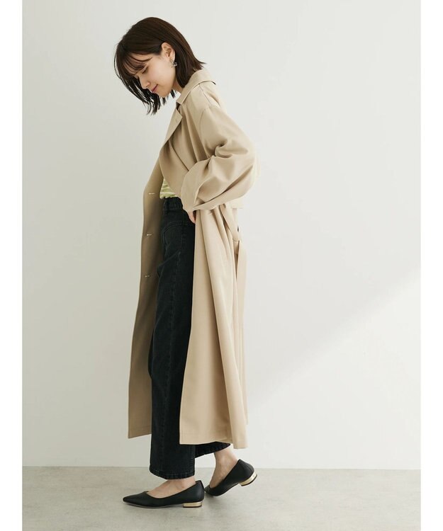 Green Parks ・ＥＬＥＮＣＡＲＥ　ＤＵＥ　コクーンスリーブトレンチコート Beige