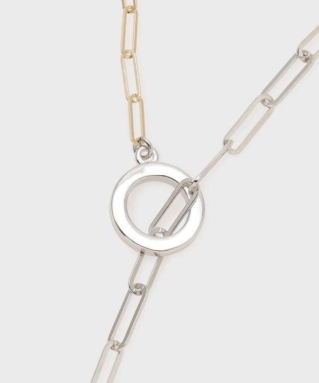 GRACE CONTINENTAL バイカラーロングネックレス マルチ