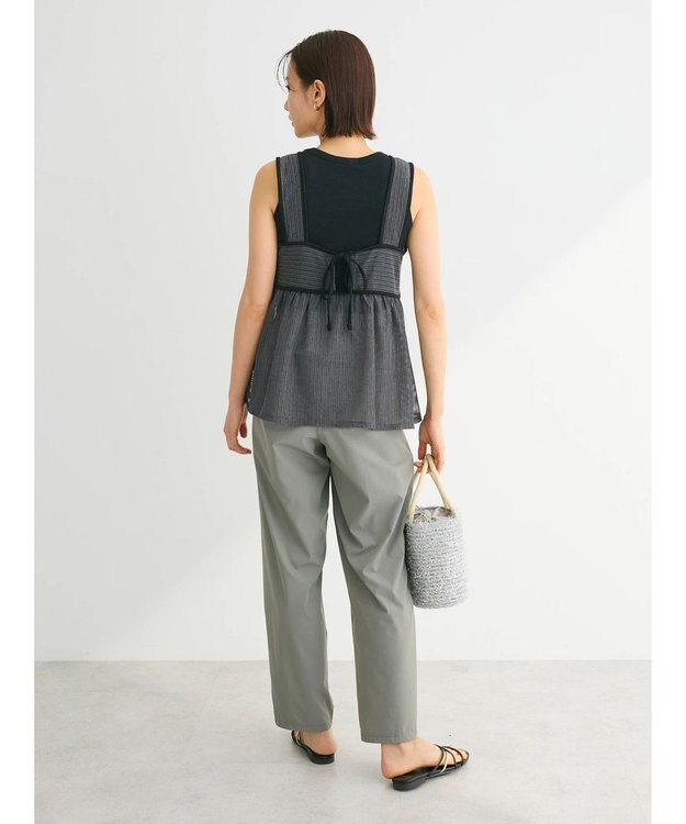 Green Parks シアーラメキャミビスチェ Gray