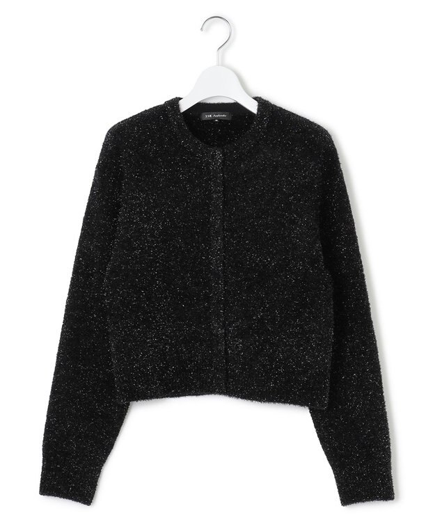 23区 S 【APPLAUDIR】ファンシーボレロ ニットカーディガン ブラック系