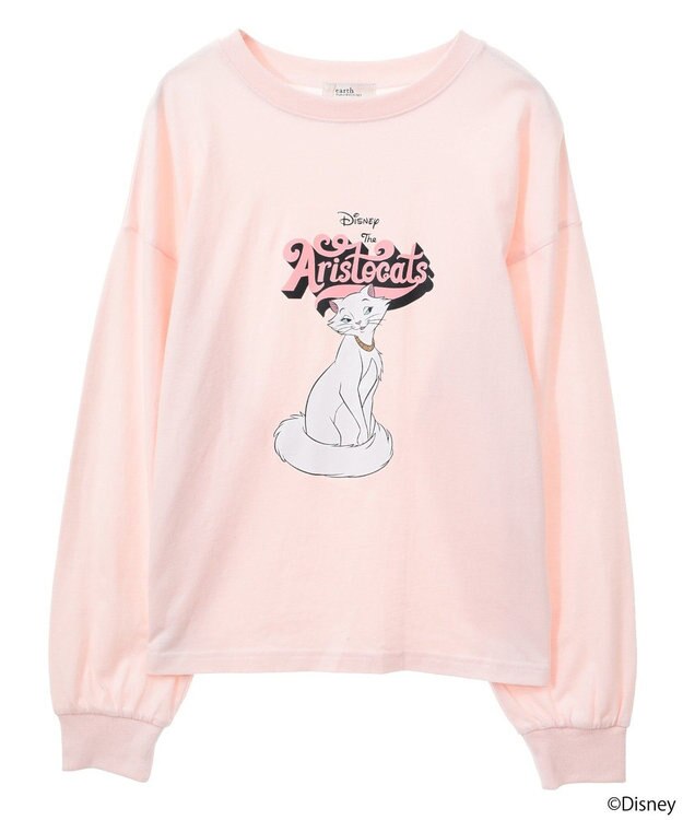 earth music&ecology Ｄｉｓｎｅｙ／Ｔｈｅ　ＡｒｉｓｔｏｃａｔｓプリントロンＴ Pink