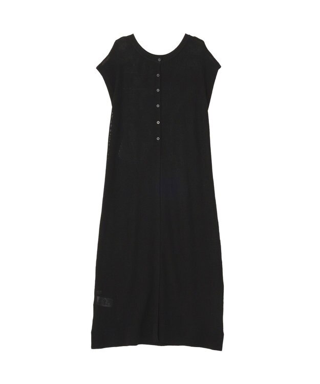 Green Parks 前後２ＷＡＹレイヤーニットワンピース Black
