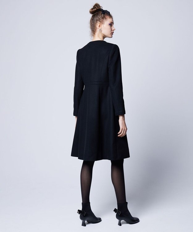 TOCCA 【WEB限定カラー有り】【消臭】MILKY PUFF リボンウールコート [WEB限定]ブラック系