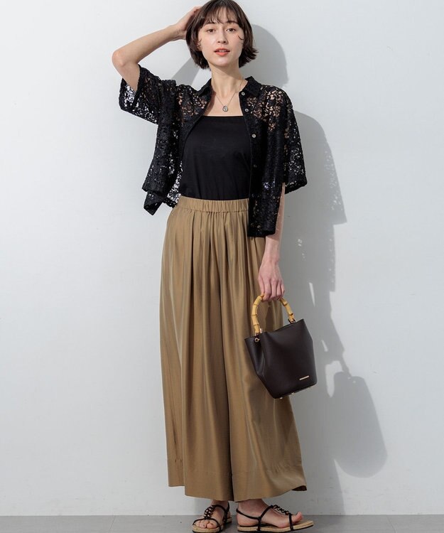 23区 メタルトップ ドロップ ネックレス シルバー系