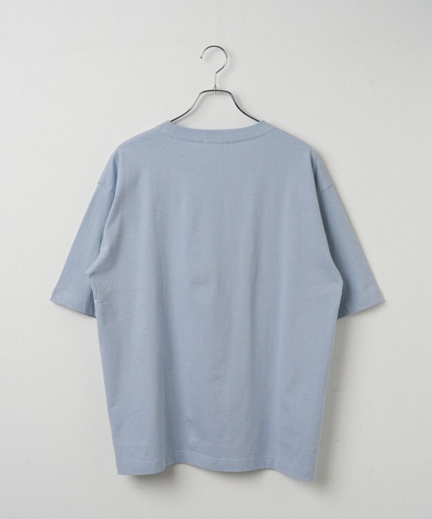 WEGO 【ユニセックス着用ITEM/綿100%/SMLサイズ展開】リラックスフィットワンポイントT（S） サックス