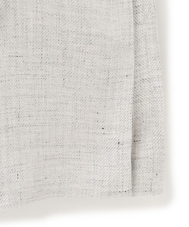 ICB L 【日本製】トリアセリネンシャイニーツイル ロングジャケット ライトグレー系