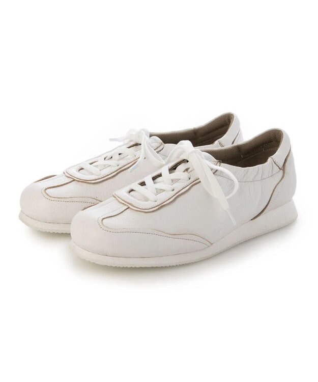 MODE ET JACOMO <D'ICI>ステッチアクセントローテクスニーカー ホワイト