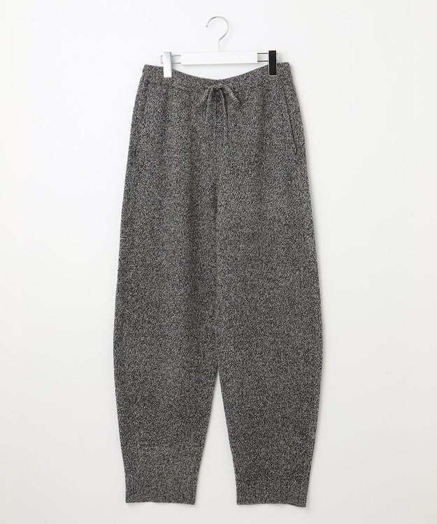 23区 【SLOW/一部店舗限定】ニットトータル パンツ オフ×ブラック杢