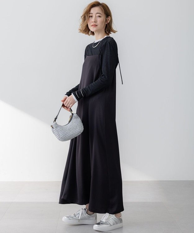 23区 【Oggi5月号掲載/洗える】シアー レイヤード TEE ブラック系