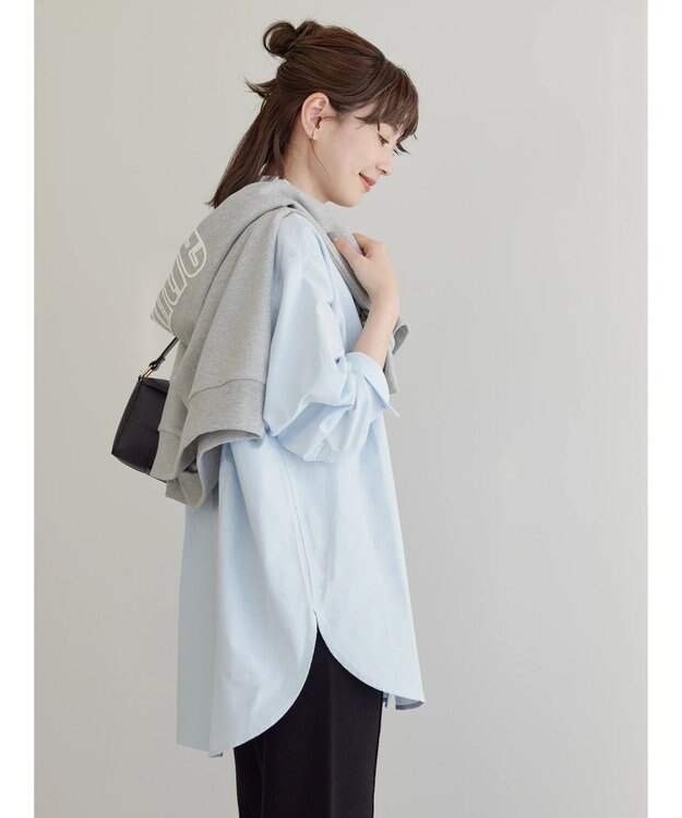 AMERICAN HOLIC Ｄａｉｌｙ！　ＵＶカットオックスシャツ Sax