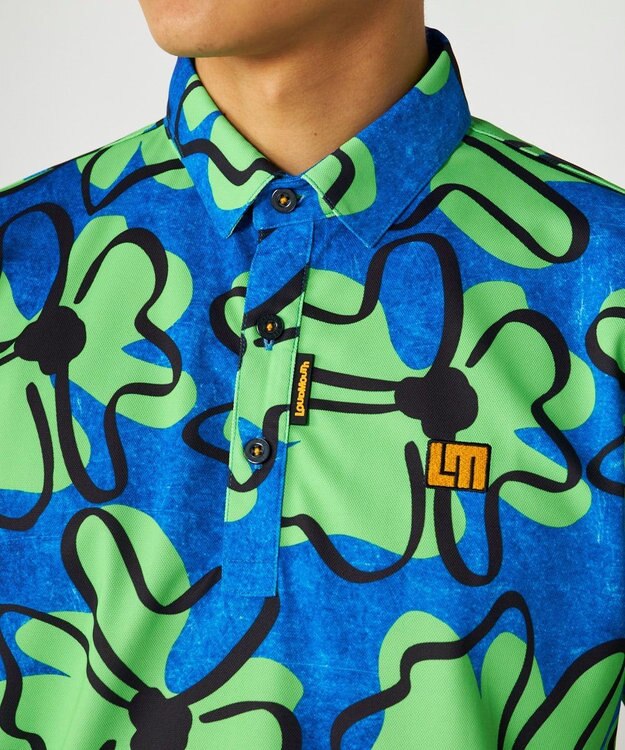 FILA GOLF／marie claire 【Loudmouth】総柄ポロシャツ Retro Charm