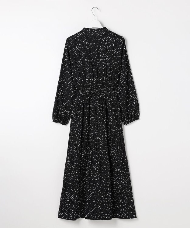 Feroux ウエストシャーリングラッフル ワンピース ブラック系1