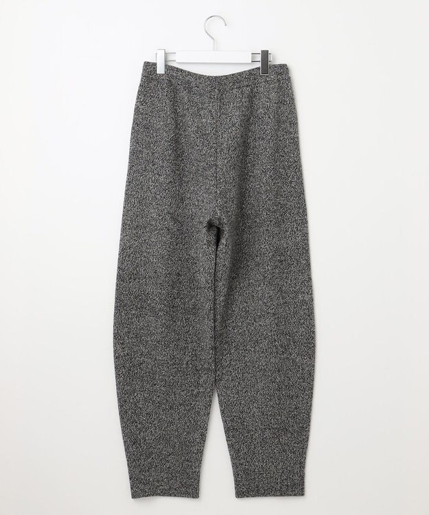 23区 【SLOW/一部店舗限定】ニットトータル パンツ オフ×ブラック杢