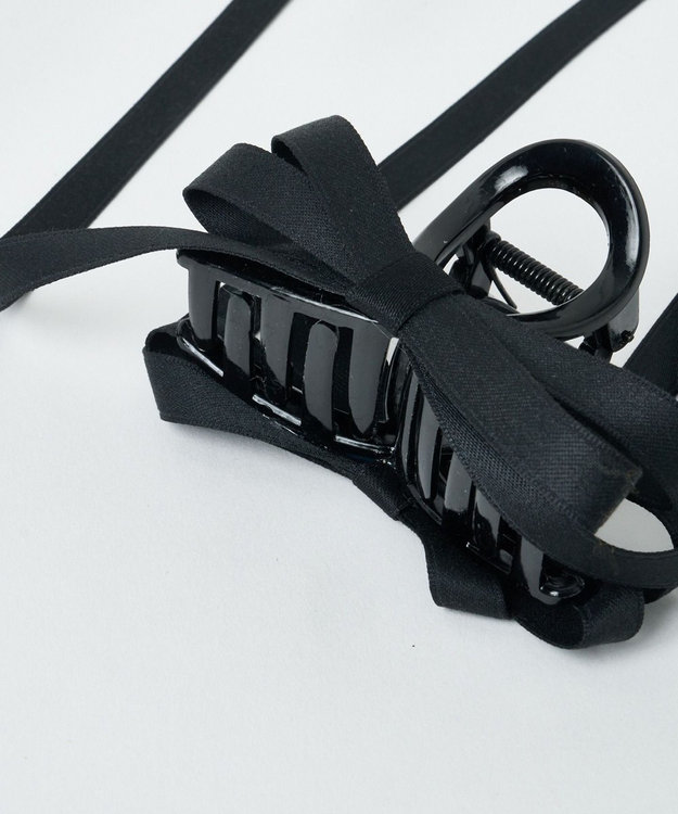 WEGO Lロングリボンバンスクリップ ブラック