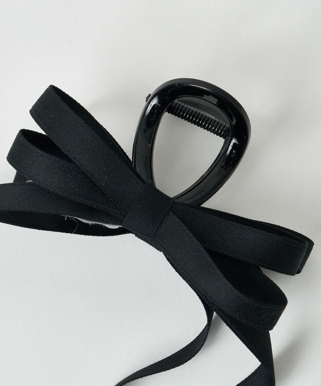 WEGO Lロングリボンバンスクリップ ブラック