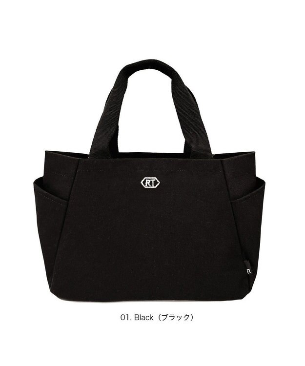 ROOTOTE 3671【仕切り+自立】LT.デリ.パルーティ.キャンバス-A 01：ブラック