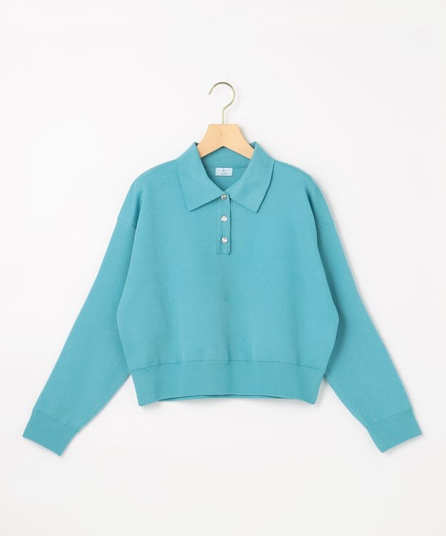 組曲 【先行予約】オーガンスキッパー ニット ターコイズブルー系