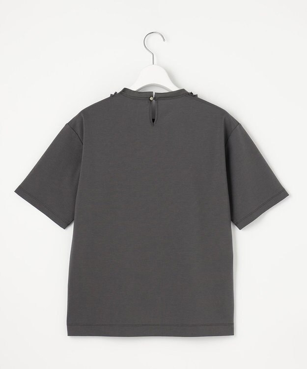 自由区 【接触冷感・UVカット・洗える】ベビーフリル Tシャツ スレート