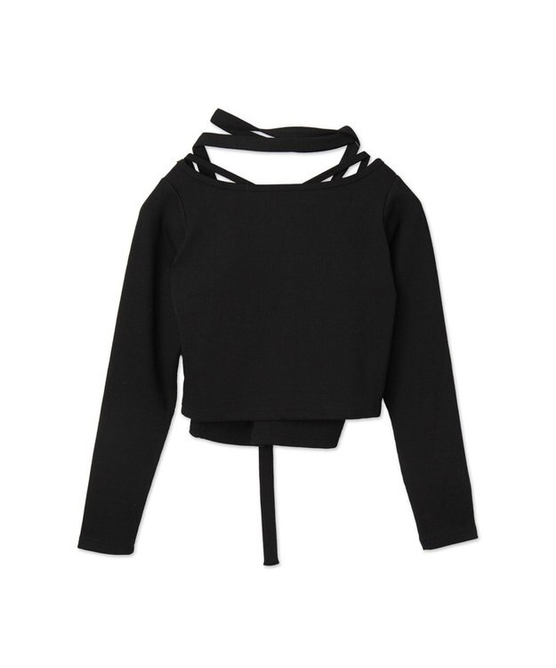 WEGO 【2点SET】ワンポイント刺繍キャミセットカーデ ブラック