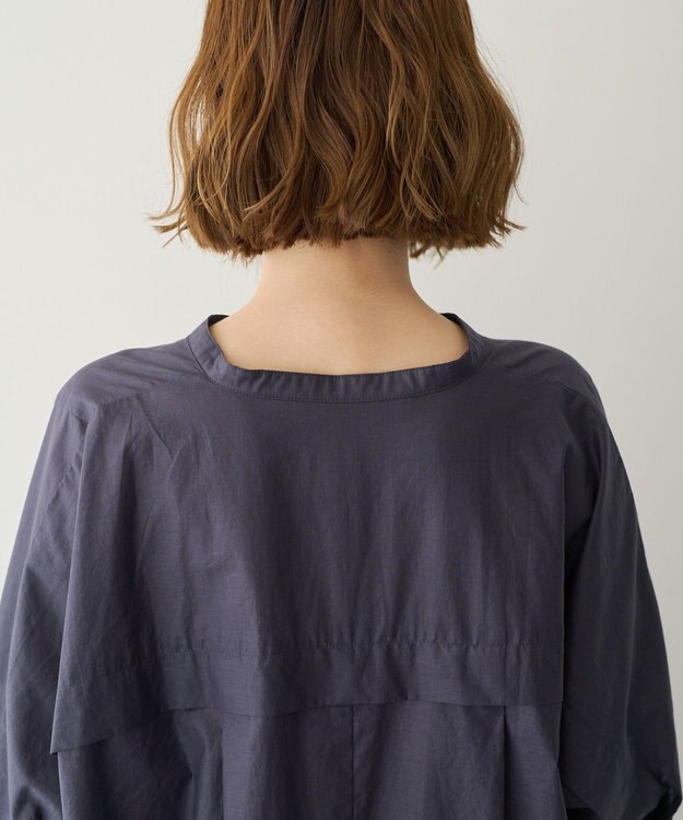 YECCA VECCA ペーパータッチドルマンシャツ Navy