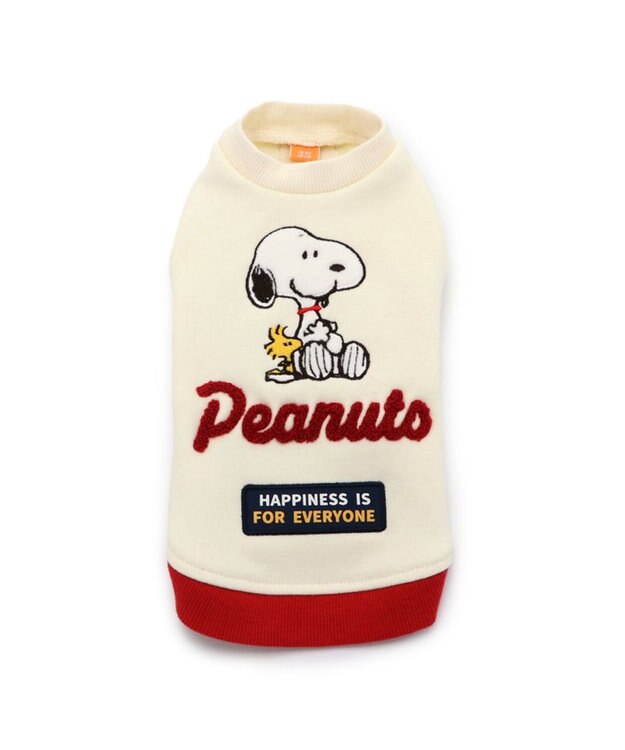 PET PARADISE 犬の服 犬 服 秋冬 スヌーピー トレーナー 【小型犬】 かくれんぼ 白~オフホワイト