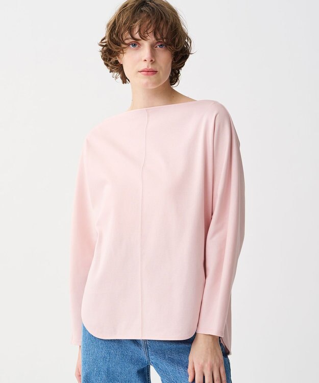 uncrave ダブルフェイスジャージー ドルマンスリーブトップス ピンク