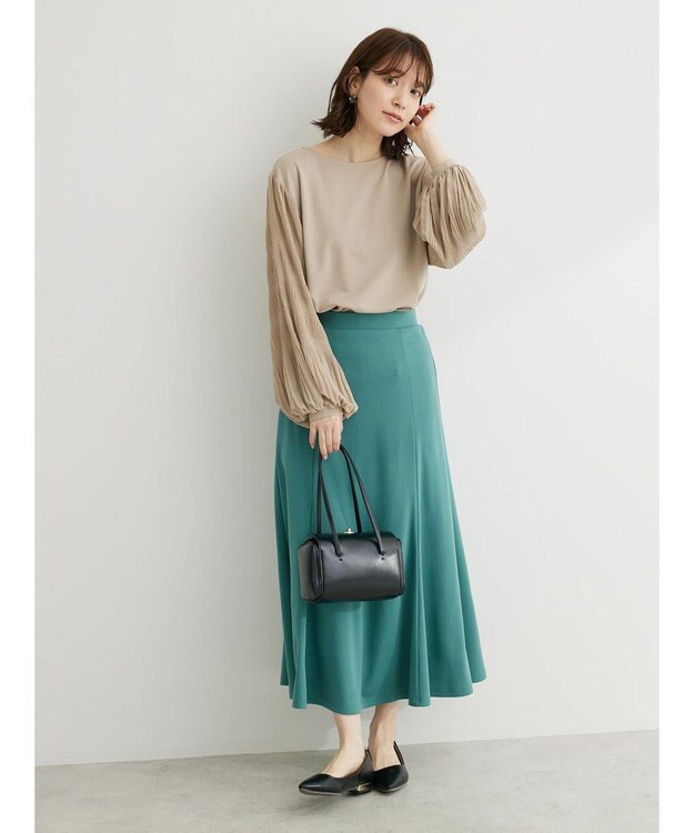 Green Parks マジョリカプリーツプルオーバー Beige