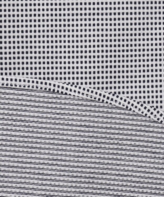 JOSEPH ABBOUD 【キングサイズ・快適な着心地/イージーケア】コンパクトジャージースクエアジャガート 半袖 シャツ ダルブルー系7