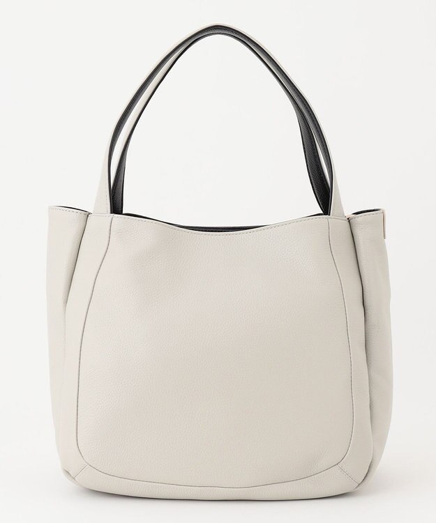 Y'SACCS シュリンクレザートート Mサイズ アイボリー