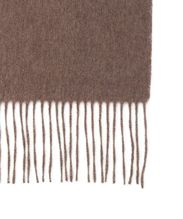 MOONBAT プラスムーンバット (+moonbat) カシミヤ100％無地ストール 洗える 190㎝×50㎝ ブラウン