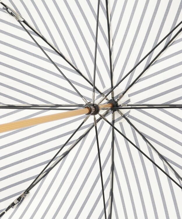 MOONBAT POLO RALPH LAUREN（ポロ ラルフローレン） 長傘 ストライプ×フリル ネイビーブルー