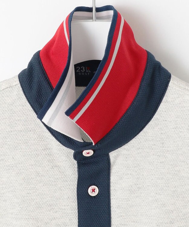 23区GOLF 【MEN】【吸水速乾/UVカット】ベーシック ポロシャツ ライトグレー系4
